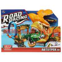 Игра Автотрек Технопарк Road Racing 1 машинка 1 петля с динозавром 1361