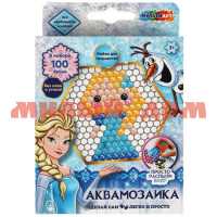 Набор для творчества Multiart Аквамозаика Снежная принцесса 100 бусин 8412