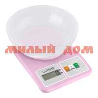 Весы кухонные LUMME LU-SC1360 10кг розовый кварц ш.к.3062