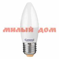 Лампа светодиод  Е27 15Вт свеча  GENERAL 4500К дневной свет ш.к.6380