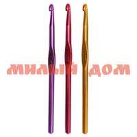 Крючки для вязания метал с цветным покрытием 15см d=7мм сп=10шт цена за шт шк 3176