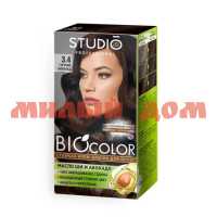 Краска для волос СТУДИО Biocolor 50/50/15мл №3.4 Горячий шоколад 55811 КЛЕВЕР2