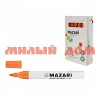 Маркер краска оранжевый MAZARI Prime 2мм M-5043-77