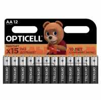 Батарейка пальчиковая OPTICELL Basic алкалиновая (AA/R6/LR6-1,5V) лист=12шт/цена за лист шк 1121