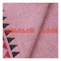 Полотенце махровое 70*130 LuxoR Венона 15-1607 темно розовый М