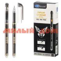Ручка гел черная BASIR Пиши-Стирай Classic 0,38мм МС-6991 сп=12шт