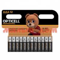 Батарейка мизинчиковая OPTICELL PROF алкалиновая (AAA/R03/LR03-1,5V) лист=12шт/цена за лист шк2227
