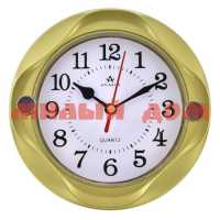 Часы настенные ATLANTIS d15,8см золотые TLD-5994T