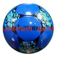 Мяч футбольный 5 размер 1слой 280-300г PVC синий МБ-2410