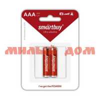 Батарейка мизинчиковая SMARTBUY алкалиновая (AAA/R03/LR03-1,5V) лист=2шт/цена за лист ш.к.4241