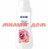 Гель для душа EXXE 400мл крем расслабляющий роза и миндаль шк 3342