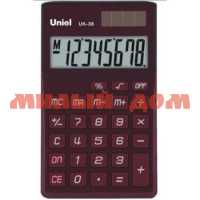 Калькулятор UNIEL UK-38BR красно-коричневый ш.к 7517