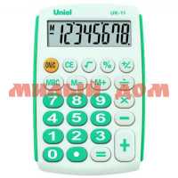 Калькулятор UNIEL UK-12G зеленый ш.к 7944