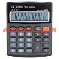 Калькулятор 12 разрядный CITIZEN SDC-812NR-WH настольный белый ш.к.2619